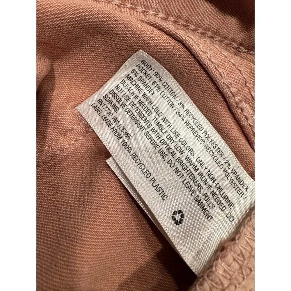 Universal Thread Womens High Rise Skinny Crop Jeans 6/28 Rose Pink Retro Stretch